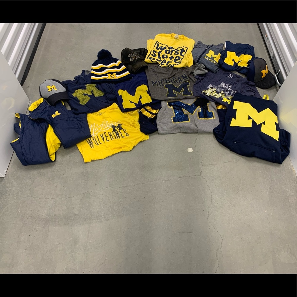 Huge lot of University of Michigan gear